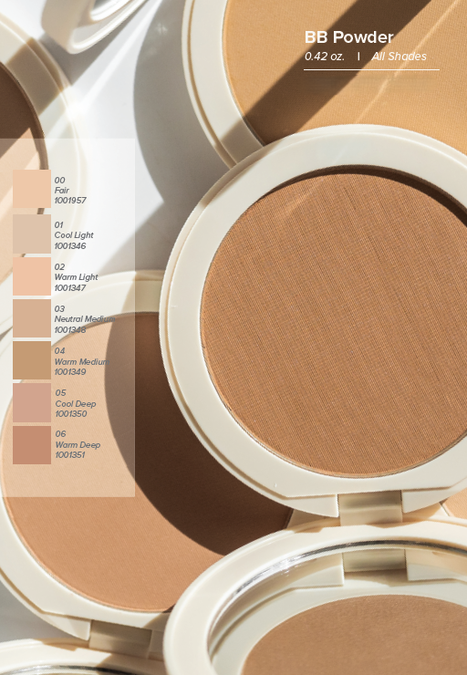 BB Polvo Para rostro (BB Powder) Warm Light 0.42 Oz.