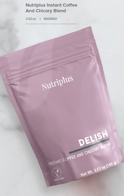 Café Instantáneo y Mezcla de Achicoria (Nutriplus Instant Coff ee And Chicory Blend) 3.53 Oz.