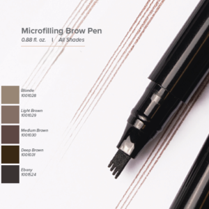 Lápiz para cejas Microfilling (Microfi lling Brow Pen) Medium Brown 0.88 Oz